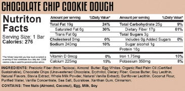5% Nutrition Knock The Carb Out Keto Bar - Chocolate Chip Cookie Dough