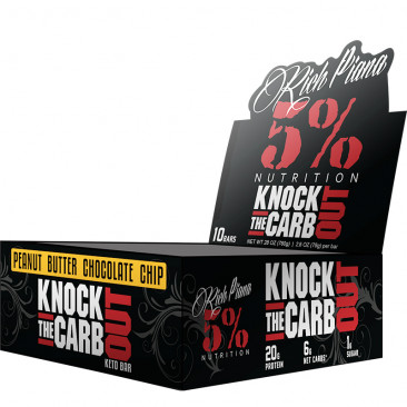 5% Nutrition Knock The Carb Out Keto Bar - Peanut Butter Chocolate Chip