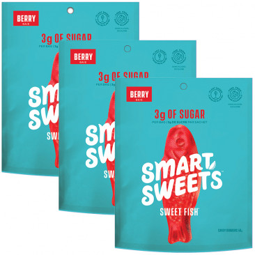 SmartSweets Sweet Fish (3 PACK) - Berry