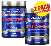 Allmax Nutrition Creatine Monohydrate + Glutamine *VALUE COMBO!*