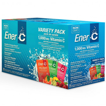 Ener-C 1,000 mg Vitamin C Effervescent Drink Mix - Variety Pack