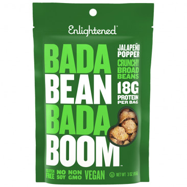 Enlightened Crunchy Broad Beans - Jalapeno Popper