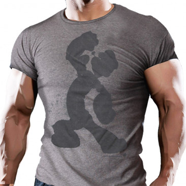 Popeye's GEAR T-Shirt 'Flex Pose' - Charcoal