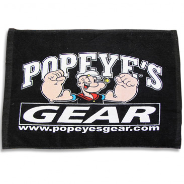 Popeye's GEAR Gym Towel - Black