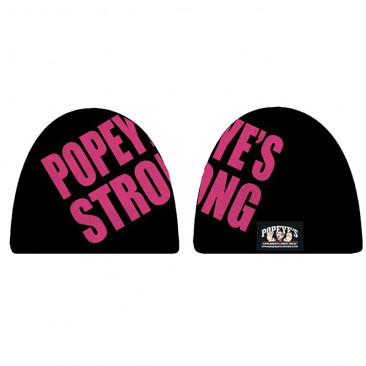 Popeye's GEAR Beanie 'Popeye's Strong' - Pink Text