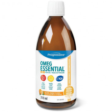 Progressive OmegEssential +D, High Potency Fish Oil - Natural Orange Flavour