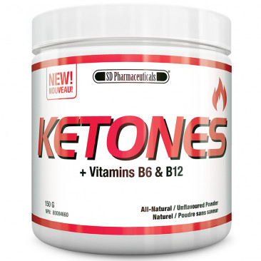 SD Pharmaceuticals Ketones + Vitamins B6 & B12 - Natural/Unflavoured (Best Before 05/2021)